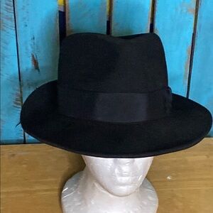 Jaxon Classic Black Fedora Hat size small